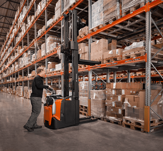 electric pallet stacker