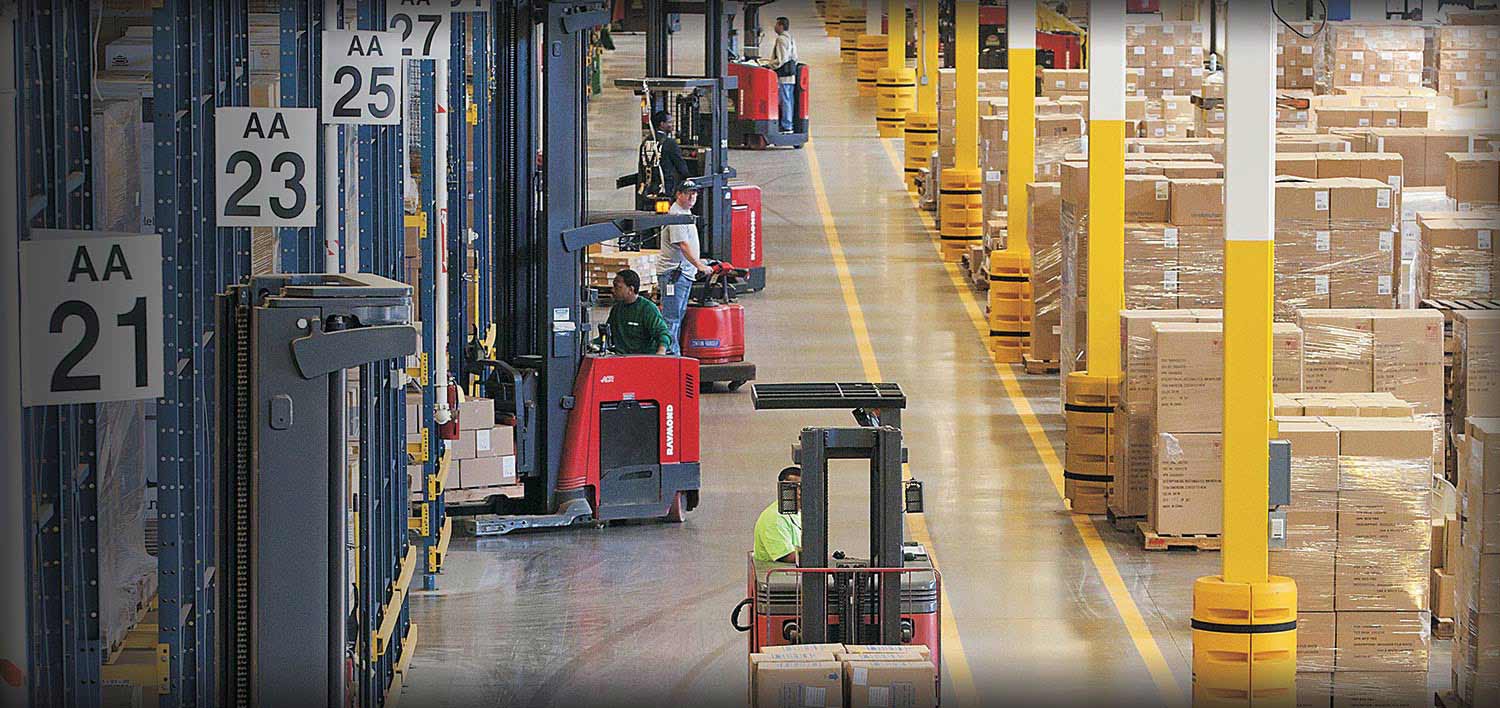 Forklift, electric forklift, stand up forklift, Raymond forklifts, Reach Truck
