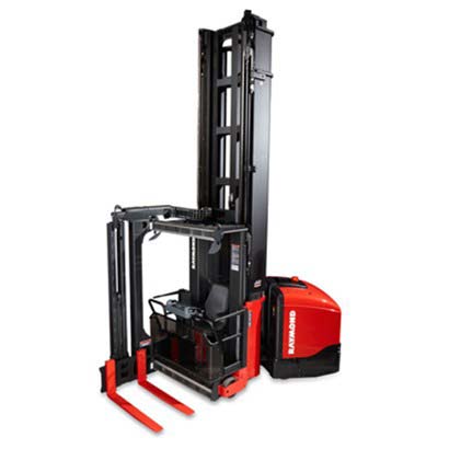 VNA forklift, turret truck, Raymond Swing Reach Truck 