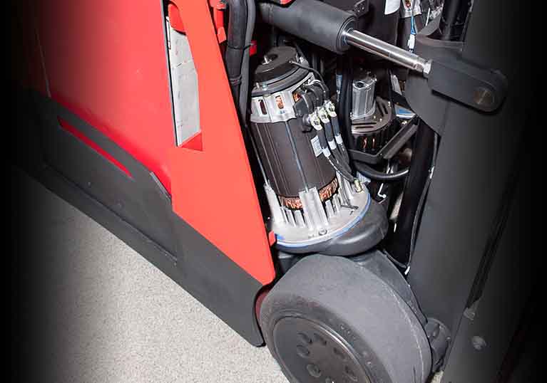 Raymond Stand Up Counterbalanced Fork lift truck maintenance access