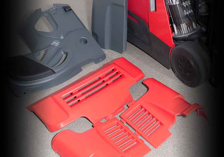 Raymond Stand Up Counterbalanced Truck Easily Removable Covers