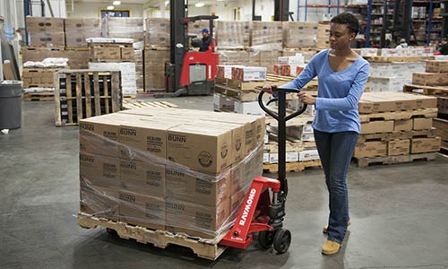 Raymond LCS55 Unique Size Fork Configurations Hand pallet jacks