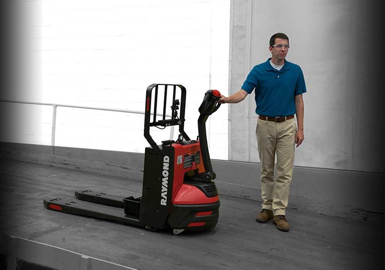 Raymond 8210 walkie pallet jack with antiroll braking