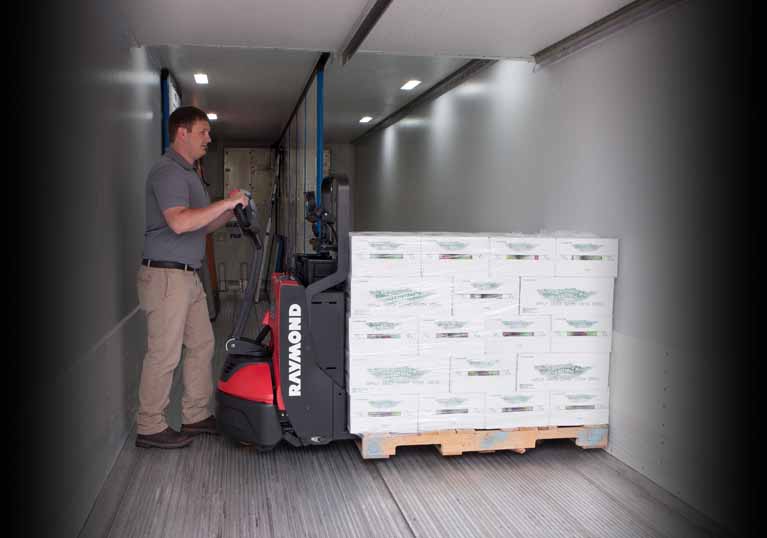 Raymond 8210 Walkie Pallet Jack click 2 creep for pinwheeling