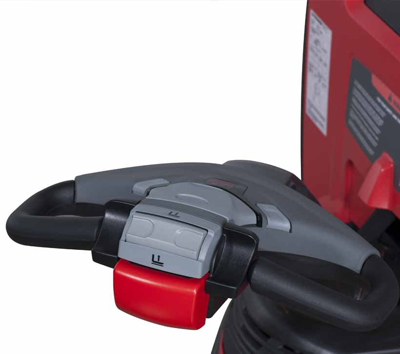 Motorized Pallet Jack, Raymond 8210 Power Pallet Jack intuitive control handle