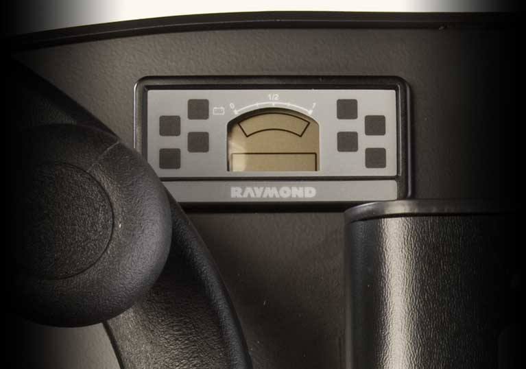 Raymond 8900 Riding Pallet Jack with Battery Discharge Indicator