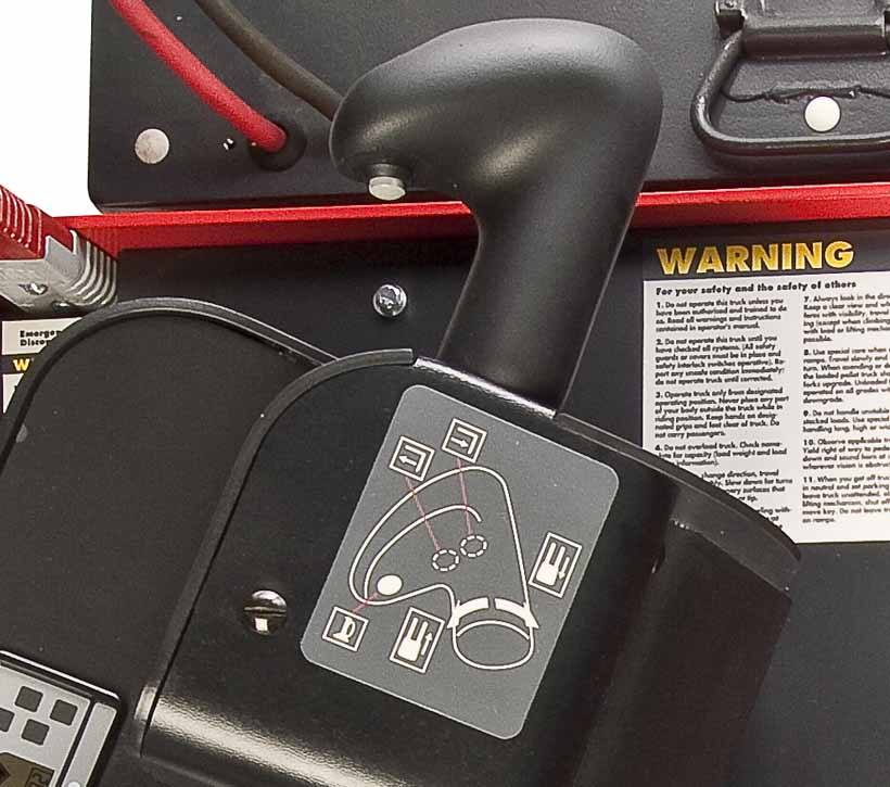 Raymond 8900 Riding Pallet Truck control handle