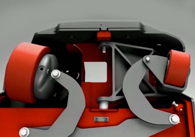 Raymond reach-fork a-frame suspension