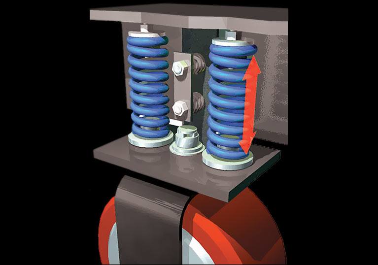 Raymond Reach Truck inertial dampener