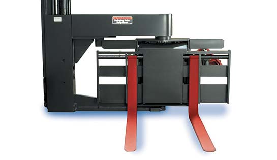 Raymond 9000 Series Swing Reach Truck Extended Turret