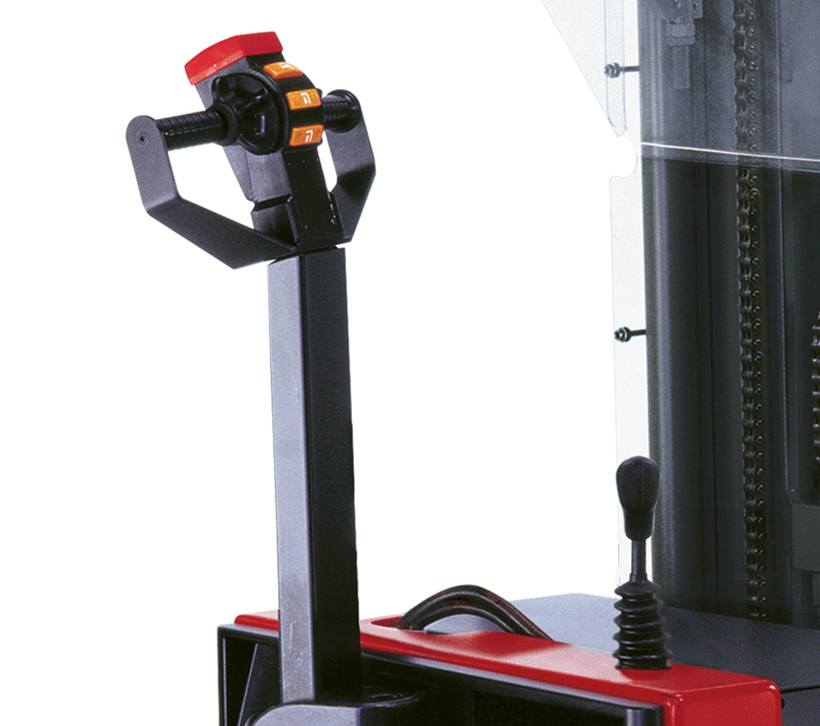Raymond RSS walkie straddle stacker secondary lift lower controls